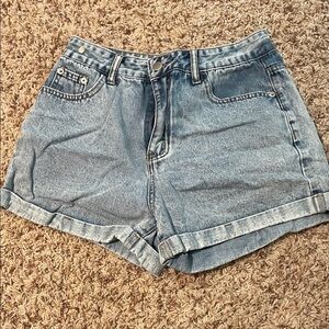 Classic Blue Denim Women's Shorts